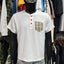 Boxy Fit Waffle Henley Short Sleeve T-shirt for Men