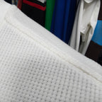 Boxy Fit Waffle Henley Short Sleeve T-shirt for Men