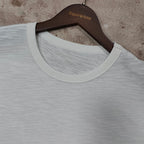 Premium White Slub Cotton T-shirt