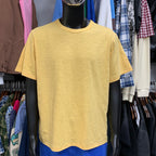 Yellow Slub Cotton T-shirt