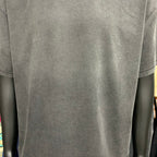 Vintage Washed Black T-shirt with Single Stitching