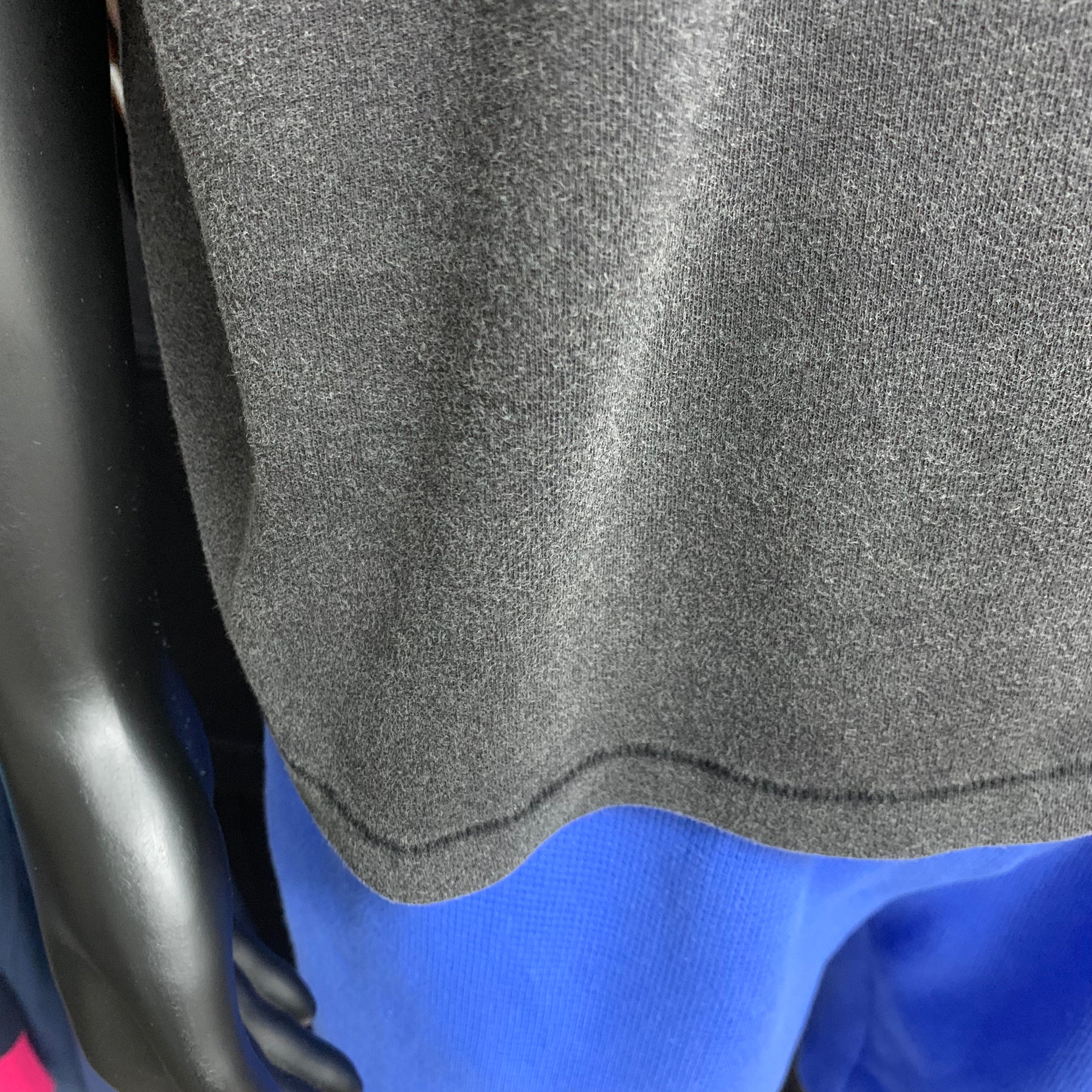 Vintage Washed Black T-shirt with Single Stitching