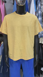 Yellow Slub Cotton T-shirt