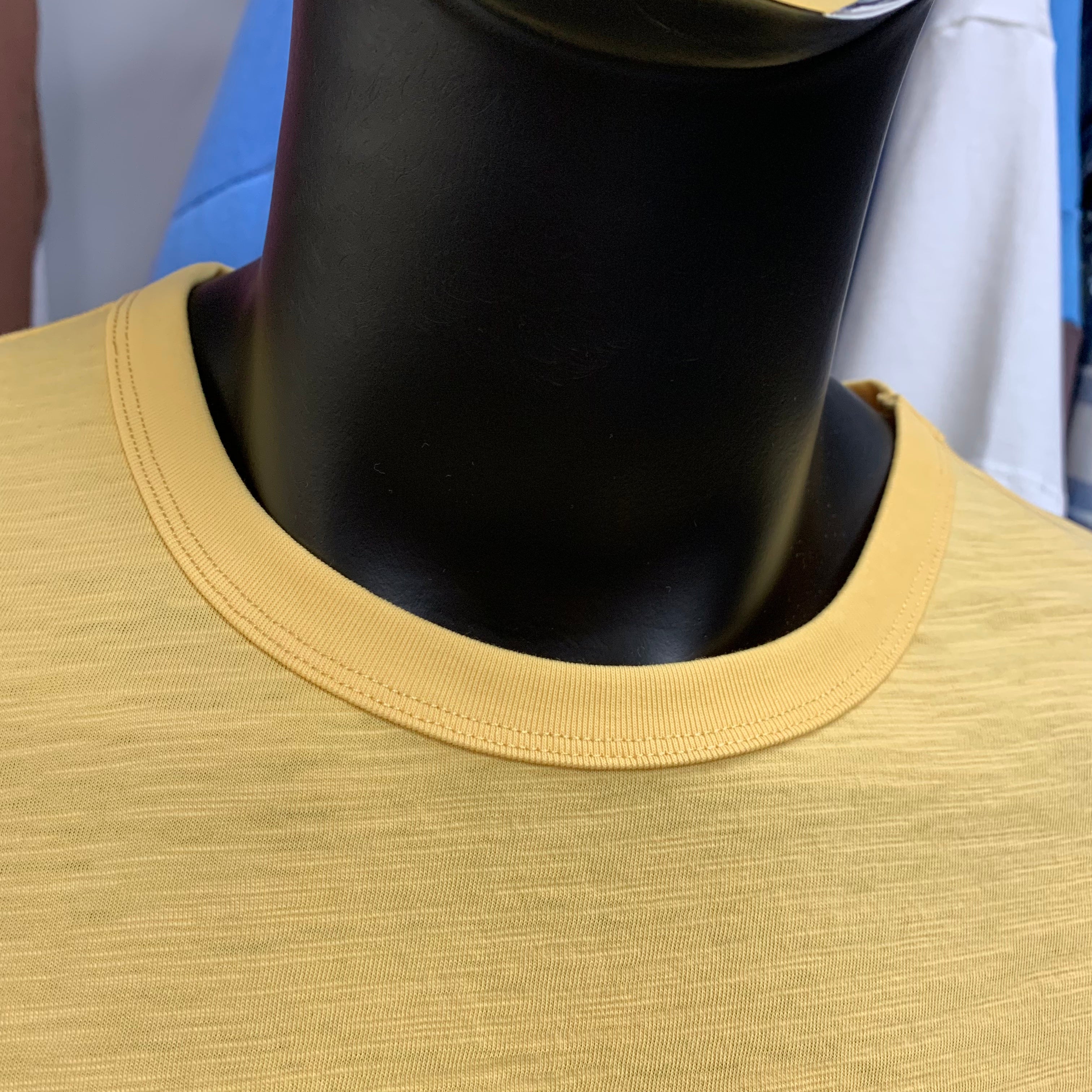 Yellow Slub Cotton T-shirt