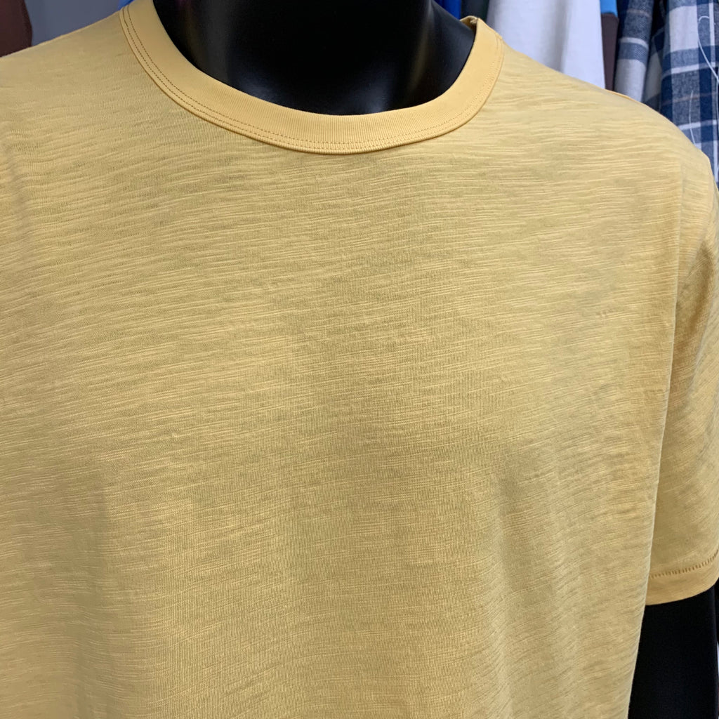 Yellow Slub Cotton T-shirt