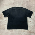 Vintage Washed Black T-shirt with Single Stitching
